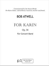 For Karin Concert Band sheet music cover